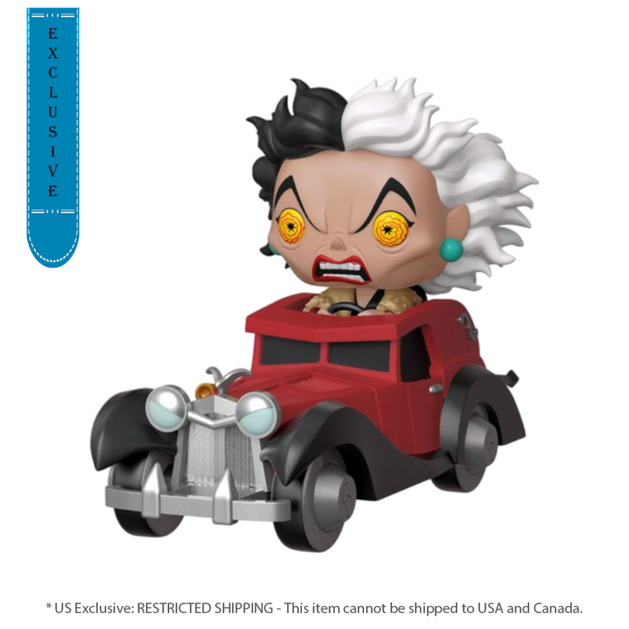 101 Dalmatians (1961) - Cruella in Car US Exclusive Pop! Ride - CardMasters