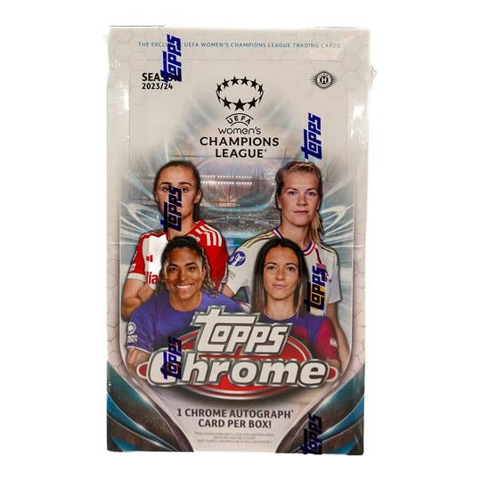 2023 - 24 Topps Chrome UEFA Women's Champions League Soccer Hobby Box - CardMasters