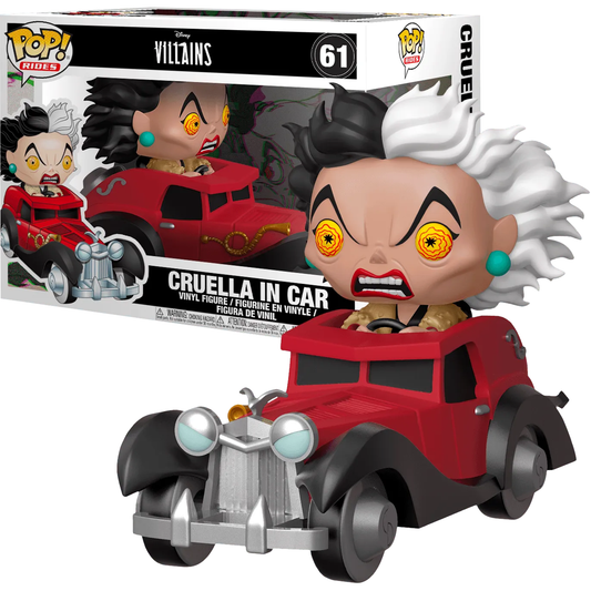 101 Dalmatians (1961) - Cruella in Car US Exclusive Pop! Ride - CardMasters