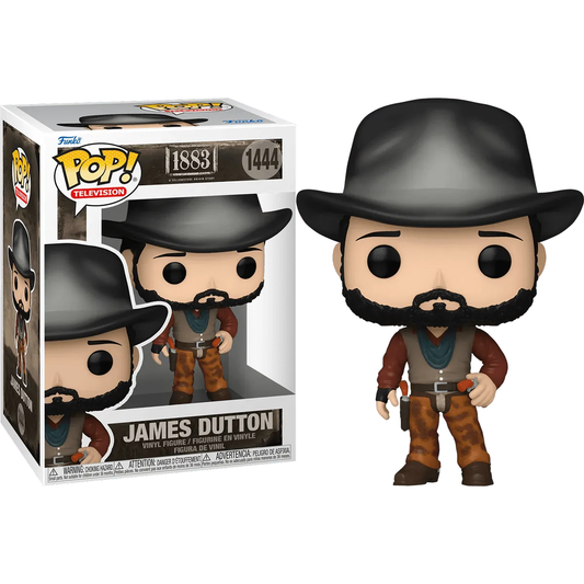 Collectors will adore the 1883 - James Dutton Pop! Vinyl figure. Sporting a black hat, brown vest, red shirt, and pants with a rugged black beard, it captures the shows essence. Encased in a branded box as item #1444, its perfect for any Funko Pop! Television collection.