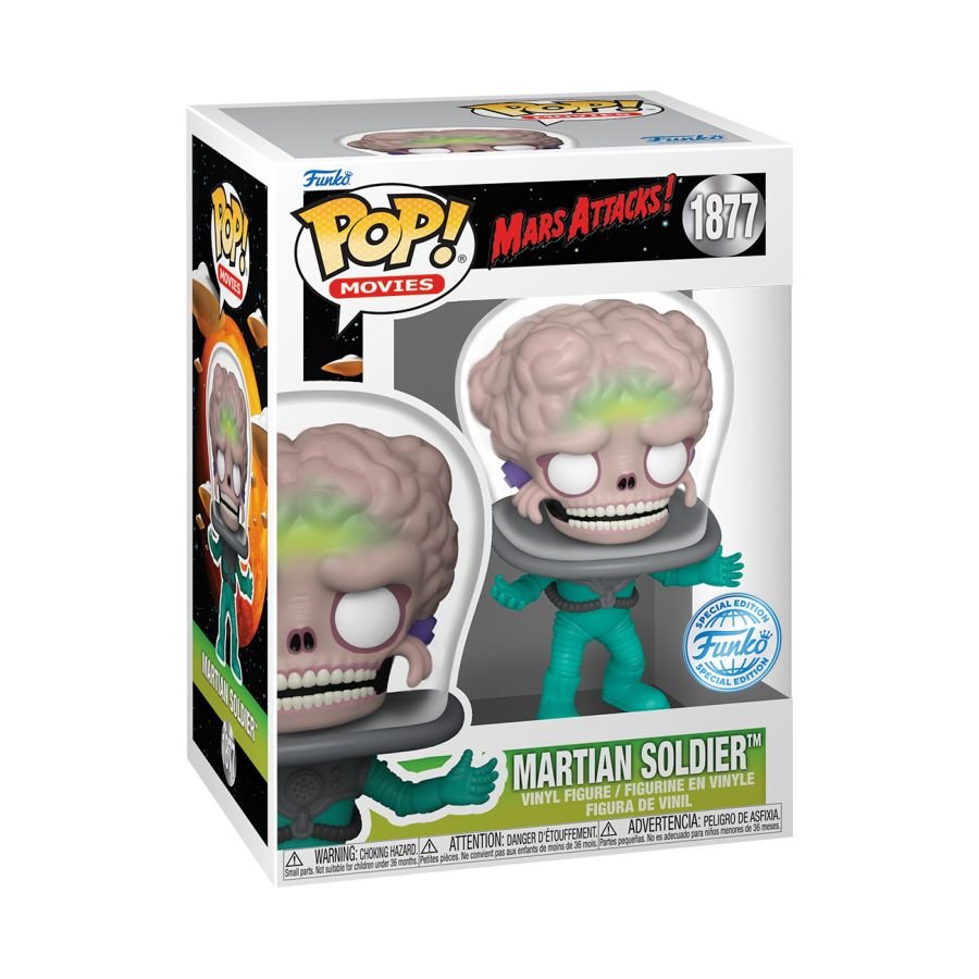Mars Attacks - Martian Soldier Pop! Vinyl (with chase chance) - CardMasters
